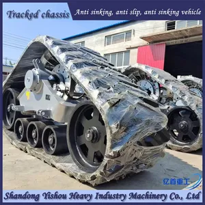 Retrofitting a Harvester With Triangular Track Wheels to Prevent Sinking in Mud thumbnail-3
