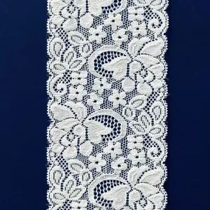 New Product Lace Trim Flower Elastic Lace Ribbons for Craft Gift Package Decoration Wedding Headbands thumbnail-5