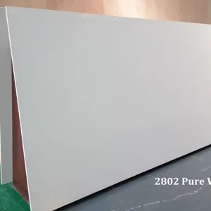 Pure White Quartz Big Slab Artificial Polished Quartz Slab Wholesale thumbnail-1