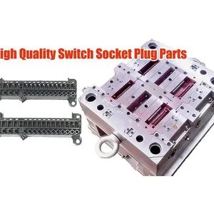 Multi Cavity Custom Plastic Injection Mold for Switch Socket Plug thumbnail-1