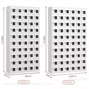 Steel Phone Charging Locker With Transparent Windows — 48-Door Key Lock + Card Access for Schools | Rechargeable, Low MOQ thumbnail-2