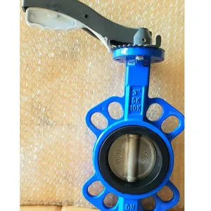 Tyco Butterfly Valve, Factory-direct Supply Aluminum Handle Wafer Butterfly Valve D71x-16q, Pinless 304 Valve Disc thumbnail-1