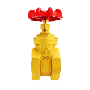 TF Brass Manual Gate Valve PN16 1-2 Inch NPT BSP Female Thread Forged for Water or Oil thumbnail-1