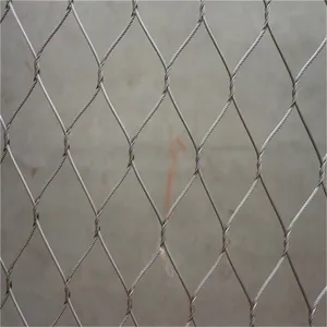 Durable Stainless Steel Wire Rope Mesh Net Woven Braided Cable Mesh for Zoo Bird Cage Protection thumbnail-2