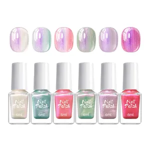 Popular Water-based, Quick-drying Nail Polish (no-bake) Iridescent Mermaid-effect Pearlescent Nail Polish Wholesale Nail Art Accessories thumbnail-5
