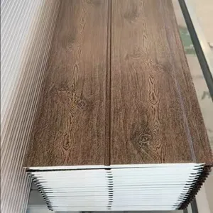 Fireproof Insulated Wall Panels Pu Sandwich Panel Roof Building Boards of Metal Carved Board thumbnail-1