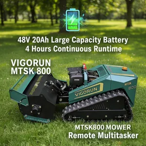 Vigorun Grass Cutting Machine Robot Brush Cutter Working Degree 40° Forstmulcher Ferngesteuert thumbnail-1
