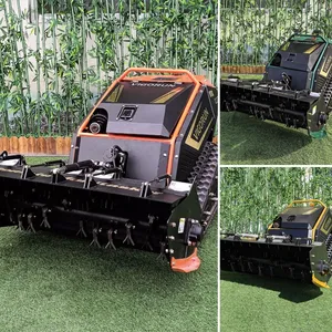 Vigorun Remote Control Tracked 1000mm Flail 35 Degree Worm Gear Lawn Mower thumbnail-5