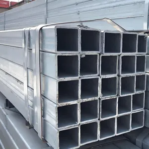 Galvanized Iron Square Tube 2x2 Galvanized Square Tubing Welded Steel Pipe 60x80 Galvanized Rectangular Steel Tube thumbnail-1