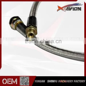 Excellent Quality 36" 1/8 NPT 4AN Stainless Steel Braided Turbo Oil Feed Line thumbnail-2