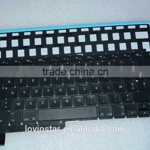 French Layout Laptop Keyboard Replacement LED Backlight For Macbook Pro 15" A1286 2008-2012 thumbnail-1