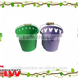 New Products, Set of 2 Iron Bucket With Handle ,storage Buckets,bucket for Children thumbnail-1