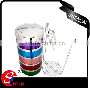 Caitang Stainless Steel Hot Food Thermal Carrier Box/ Tiffin Lunch Box/ Portable Hand Pot thumbnail-3