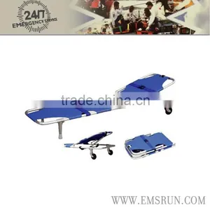Adjustable Aluminum Folding Patient Stretcher thumbnail-1