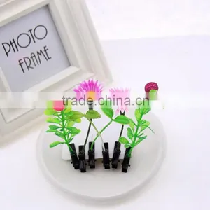 Hot Sale Growing Grass Hair Doll Green Plant Flower Hair Pin Jewelry thumbnail-2