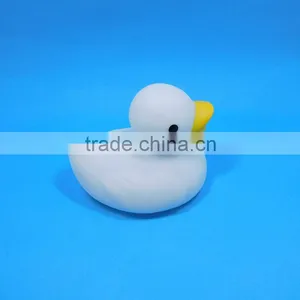 Eco-friendly Flashing Led White Vinyl Duck Toys thumbnail-6