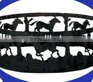 36" Metal Patio Fire Ring thumbnail-1