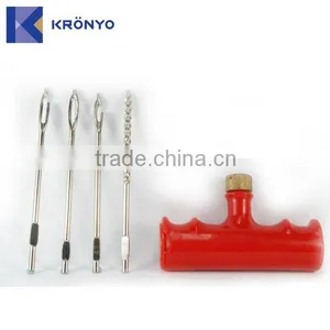 KRONYO T-handle Set Tubeless Tire Kit Tyre Repair Open Eye Tool thumbnail-1