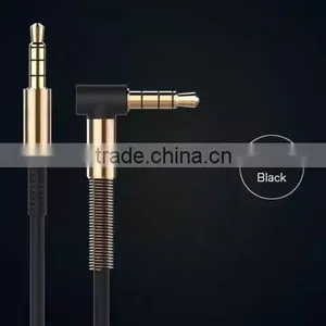 Original Joyroom 1m Audio Cable 3.5mm Electroplated Audio Plug Extension Cable Aux for Mobile Phone/car/headphone MT-4528 thumbnail-6