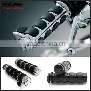 BJ-HB-023 1inch 25mm Aluminum Chrome Hand Grips for Motorcycles thumbnail-1