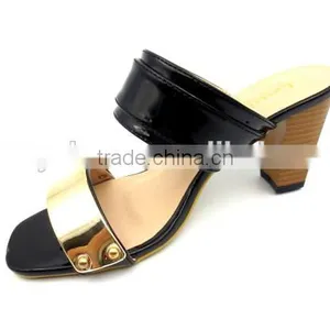 New Fashion Middle Heel Slipper Lady Party Sandals Slipper thumbnail-4