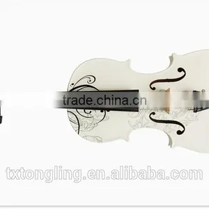 Nice White Color Flower Violin TL-1313 thumbnail-2
