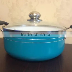 Aluminum Large Non-stick Ceramic Cooking Pot Casserole Saucepot thumbnail-1