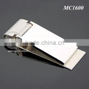 Rectangle Zinc Alloy Cash Clip Slim Pocket Purse Cash Holder Organizer Promotional Blank Stainless Steel Metal Craft Money Clip thumbnail-1