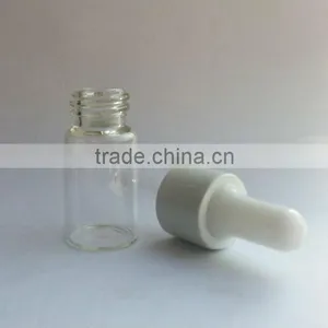 Glass Essential Oil Bottle With Plastic Cap and Rubber Dropper thumbnail-1