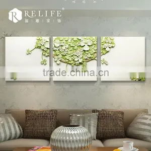 NEW Fashion Handmade Wall Art Flower Oil Paintings for Sale thumbnail-1
