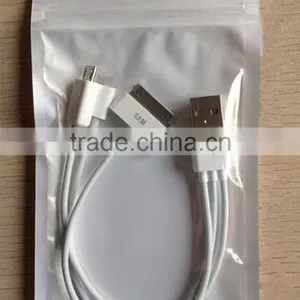 3 in 1 High Speed White Color Multi Usb Line TPE Charging Data Cable thumbnail-6