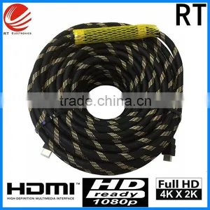 20M Premium 24k Gold 2.0HDMI Cable Quality High Speed Metal 4K*2K 3D HTDV thumbnail-1