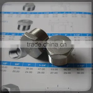 Stainless Steel BSPP Hexagon Plug thumbnail-1