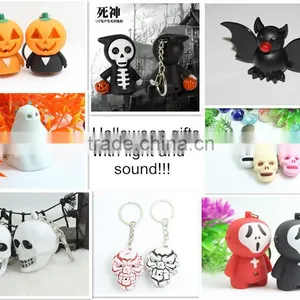 Custom Plastic Skull Led Light Keychain thumbnail-5