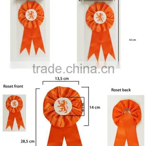 Tinplate Button Printing Ribbon Rosettes Badge With Paper Card Packing Quality Choice thumbnail-1