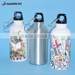 400ML Silver Sublimation Sports Water Bottle thumbnail-1