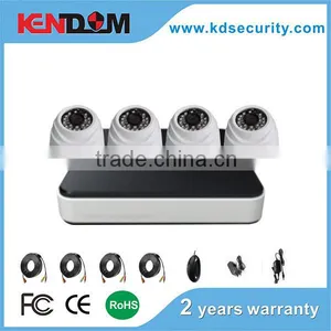 4ch 600TVL Dome CCTV Camera Kit New Housing With Lowest Price Promotion Convenient Using Plug and Play thumbnail-1