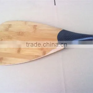 Carbon Fiber SUP Adjustable Length Wood Blade Paddle thumbnail-2