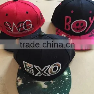 Top Sale Printed Kids Caps, Custom Flat Bill Snapback Hats for Kids thumbnail-1