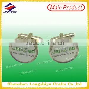Souvenir Customized Hand Stamped Cuff Links Metal Cufflink Box thumbnail-1
