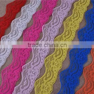 14colors Beautiful Wave Shape Lace Stretch Flowers Lingerie Headband Elastic DIY Lace Wide:5cm 14colors Wholesale thumbnail-1