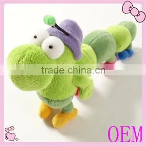 2015 New Funny Mini Caterpillar Soft Toy Green Caterpillar Toys thumbnail-1
