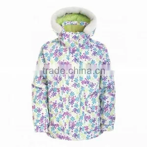 2013 Kids Fur Hooded Ski Jacket thumbnail-1