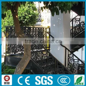 Black Spary Painting Wrought Iron Stair Railings thumbnail-1