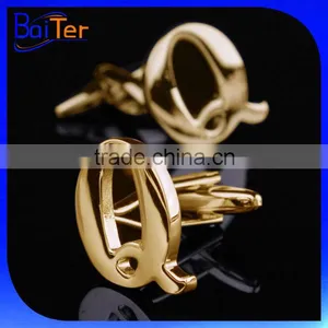 Wholesale Custom Stainless Steel Alphabet Cuff Links/China Gold Plating Alphabet Cufflinks Quality Choice thumbnail-2