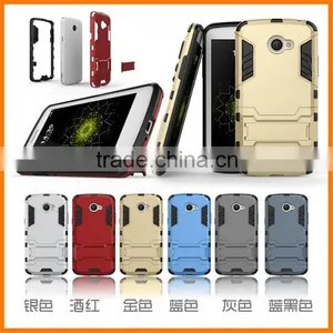 2 in 1 Kickstand Hybrid Armor Iron Man Cell Phone Case For LG K5 thumbnail-1
