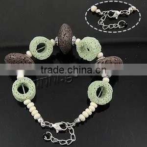 Vintage Bead Bracelet, With Wood thumbnail-1