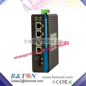 Industrial Fiber Switch 10/100M 1Fiber Port +4Rj45 Fiber Media Converter thumbnail-1