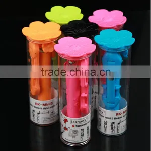 Super Mini 5 Plum Blossom Wired Selfie Stick Secret Garden Flower Selfie Stick For Christmas thumbnail-3