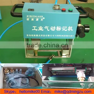 China Hot Sale 1590 Portable Dot Peen Pneumatic Metal Tag Engraving Machine for Name Plates Quality Choice thumbnail-3